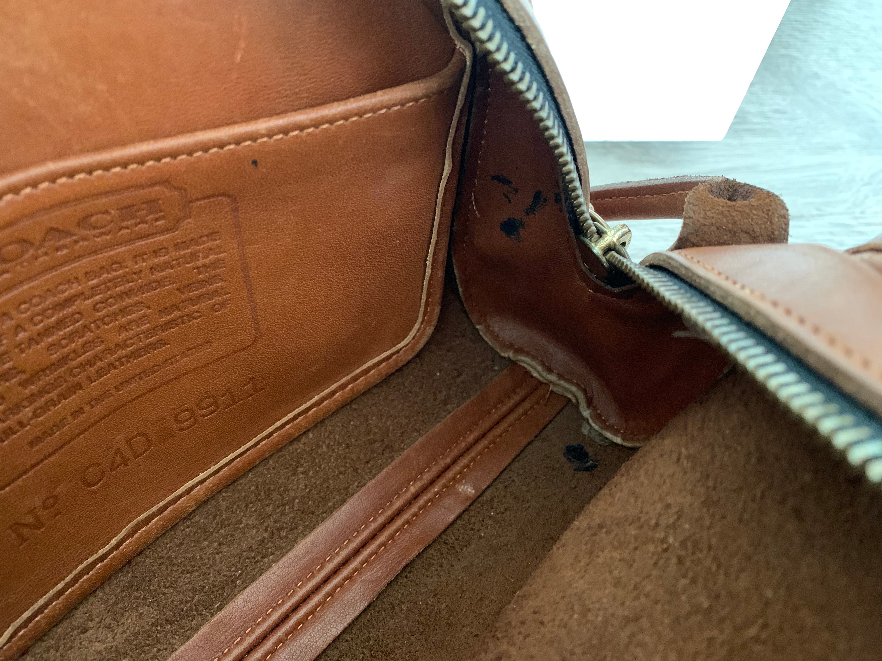 COACH Vintage Kimball Zip Crossbody or Shoulder Bag in British Tan