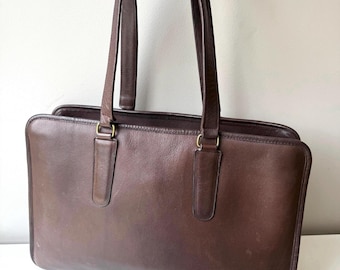 COACH Vintage Marketing Tote Bag in Mocha Leather With