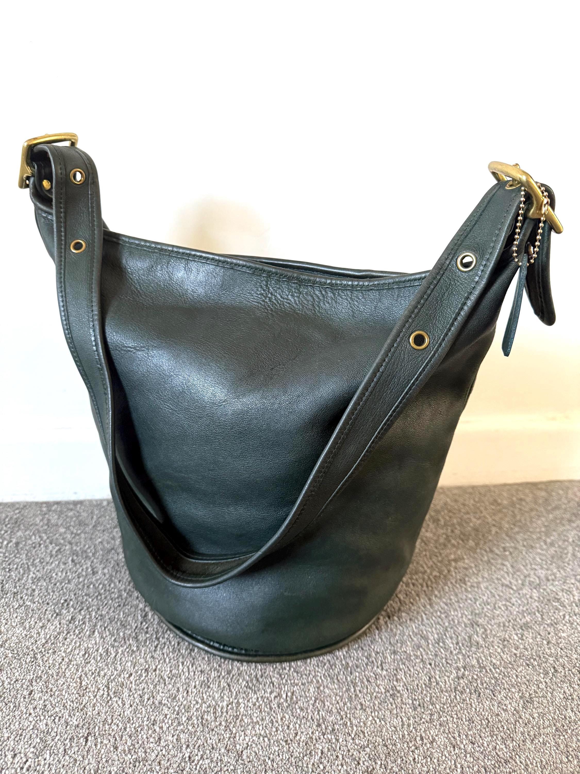 COACH Vintage XL Duffle Feed Sac Large Bucket Bag in Rare Bottle