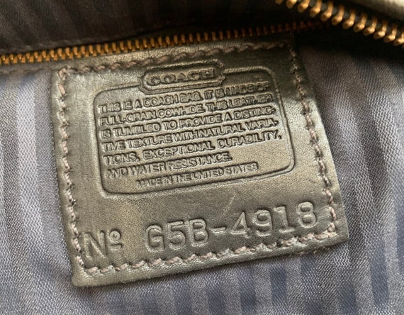 COACH Vintage Sonoma Small Zip Bag Natural Grain Leather in