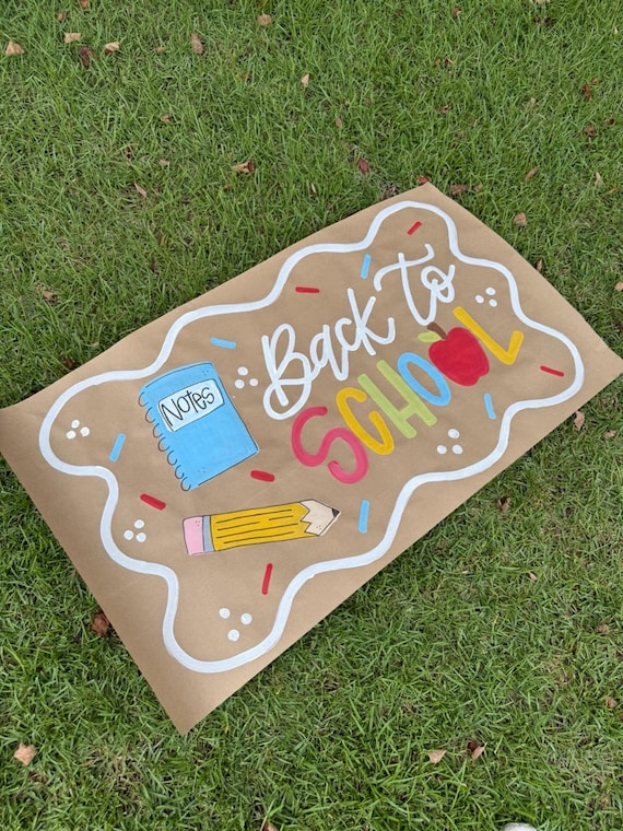 Hand-Painted Kraft Paper Banner: Custom Party Decor