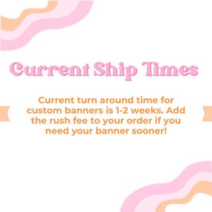 FAST SHIPPING-Custom party banner, hand painted banner, graduation banner, birthday banner, bachelorette banner, party decor, gender reveal image 2