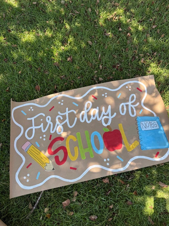 Hand-Painted Kraft Paper Banner: Custom Party Decor