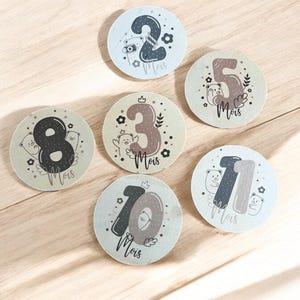 Cartes étapes bébé sublimer personnalisées - Cadeau grossesse, naissance