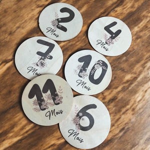 Cartes étapes bébé sublimer personnalisées - Cadeau grossesse, naissance