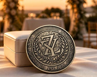 Moneda de latón personalizada con grabado en relieve (30 mm / 40 mm / 50 mm / 60 mm) / Contáctame antes de comprar