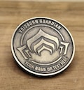 Personalized Warframe solid brass/stainless steel challenge coin 40mm product logo
