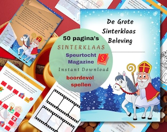 Sinterklaas Adventure Book – Holiday Games & Scavenger Hunt (Digital PDF)