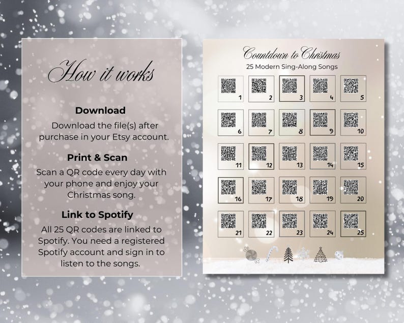Countdown to Christmas Advent Calendar | 25 Modern Sing-along Christmas ...