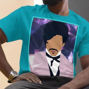 Prince Purple Rain T-Shirt – 80s Music Legend Tee – Retro Concert Shirt – Black Icon Shirt – Vintage Style Unisex Music Gift