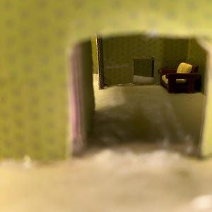 Miniatur Hinterzimmer Diorama