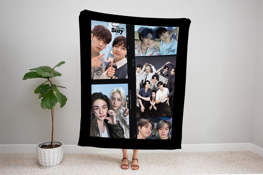 Stray Kids Rug Stray Kids K-pop Blanket ,custom Name Personalized Throw, Cozy Fandom ...