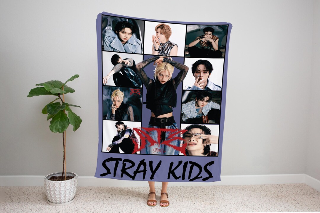 Stray Kids Rug Stray Kids K-pop Blanket ,custom Name Personalized Throw, Cozy Fandom ...