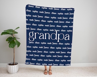 Personalized Family Name Minky Blanket: Custom Photo Gift