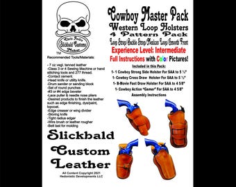 Cowboy Holster Paper Pattern Master Pack