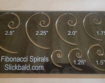 Fibinacci Template Acrylic Layout Design Drawing