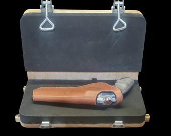 Leather Molding Press Forming Tool Making Station Work Area Craft Setup Professional Equipment Workshop Space Saving Design Craft System