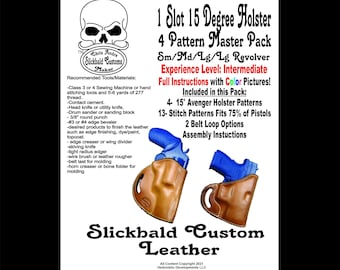 1 Slot / Askins Avenger / Nelson #1 Holster PAPER PATTERN Master Pack