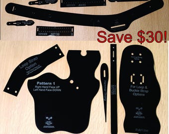 Leather Holster Template Making Guide Pattern Kit Design Tool Leather Craft Holster Pattern Revolver Holster Making Stencil Cowboy Action