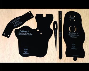 Holster Template Pattern Making Guide Leather Working Craft Template Design Pattern Precision Cut Leather Craft Project Supply Western Style