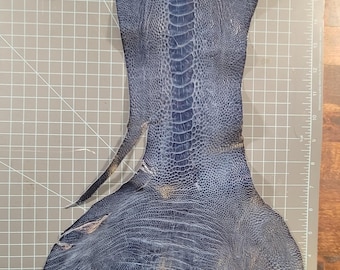Exotic Ostrich Leg Leather – Fantasy Mermaid Tail Tanned Skins Cosplay Designer Crafting, Wallets, Watch Straps, Jewelry, Purses, Billfolds