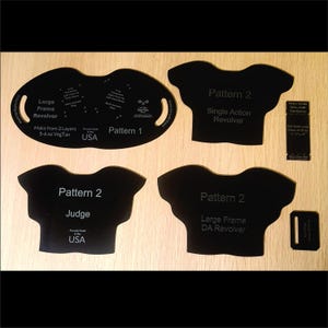 Revolver Holster Pattern Making Template Design Professional Leather Working Holster Design Concealed Carry Kidney Holster Making Guide