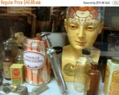 ON SALE Rare Antique Medical Hypodermic Glass and Metal Syringe