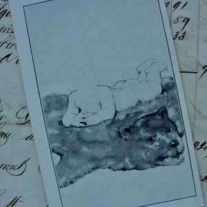 Antique Unused 1935 Headless Creepy Edwardian Gothic Postcard Steampunk