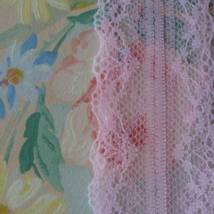 2 Yards Pretty Pink  Wedding Lace Yardage