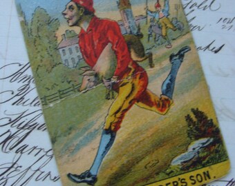 Rare 1800s Antique Lithograph Polly Game Trade Collector Card