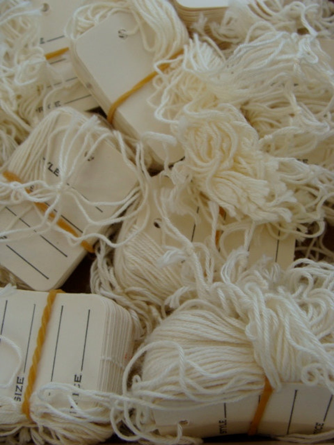 Vintage String Tags One Dozen 1960s - Etsy