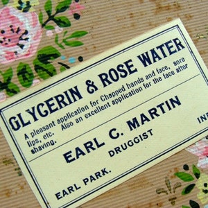 6 Antique Rose Water Pharmacy and Drug Co. 1940s image 1