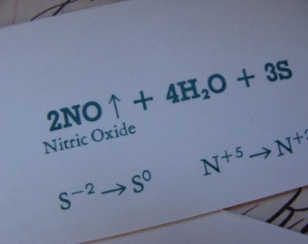 1 Dozen Vintage Chemistry Flash Cards