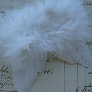Gorgeous White Feathered Fairy Angel Wings