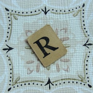 Antique Anagrams Gorgeous Tea Stained Color image 2