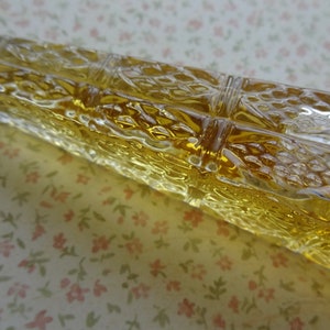 One Engraved Embossed 1979 Flacon Apothecary Cologne Bottle Lovely Vintage Vanity Perfume Bottle image 3