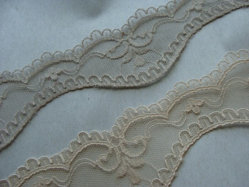 Stunning Latte Victorian Edwardian Lace image 2