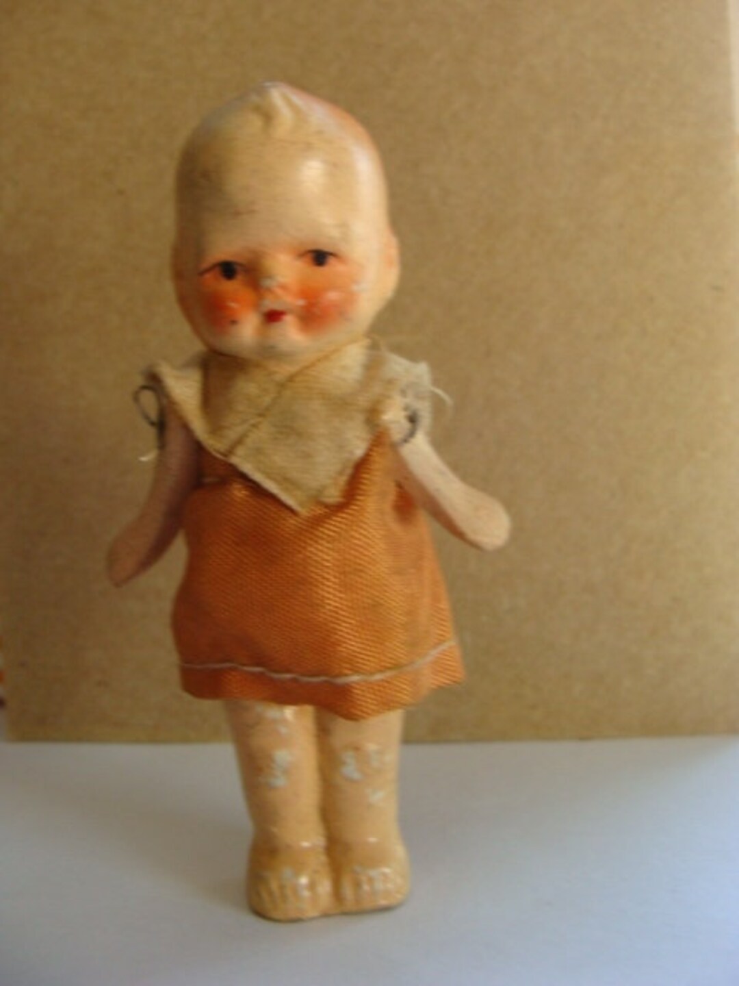 Antique Jointed Doll With Dress - Etsy