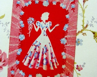 Antique Frilly Silhouette Cards