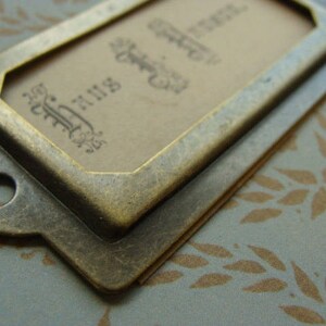 Metal Label Holder Book Plate