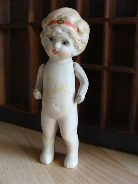 【2025】お歳暮・冬ギフト Antique Bisque Jointed Doll Hand Painted Pretty and Sweet - Etsy その他