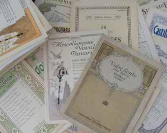 3 jeux de délicieuses partitions anciennes