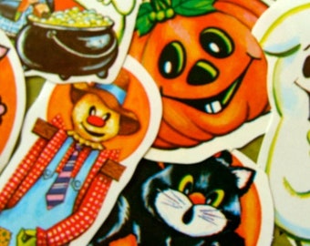 Vintage Halloween Dennison Gummed Seals N0 9