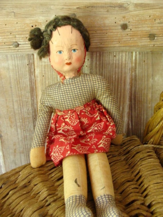 Grande Poupée De Foire Vintage - Années 50 - 85 Cm - Celluloïd - Andalouse