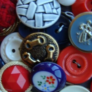 3 Dozen Antique Buttons Vintage Button Jewelry Americana Collection Lot 1776 zdjęcie 7