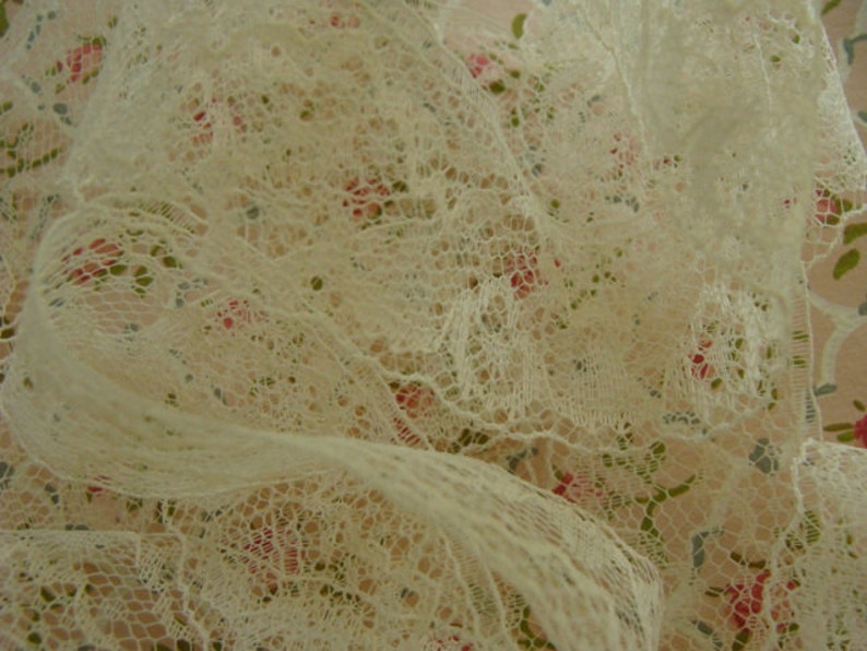 Gorgeous Vintage English Netted Lace - Etsy