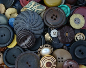 50 Vintage Button Lot