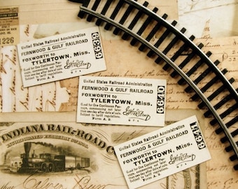 1922 United States RailRoad Tickets