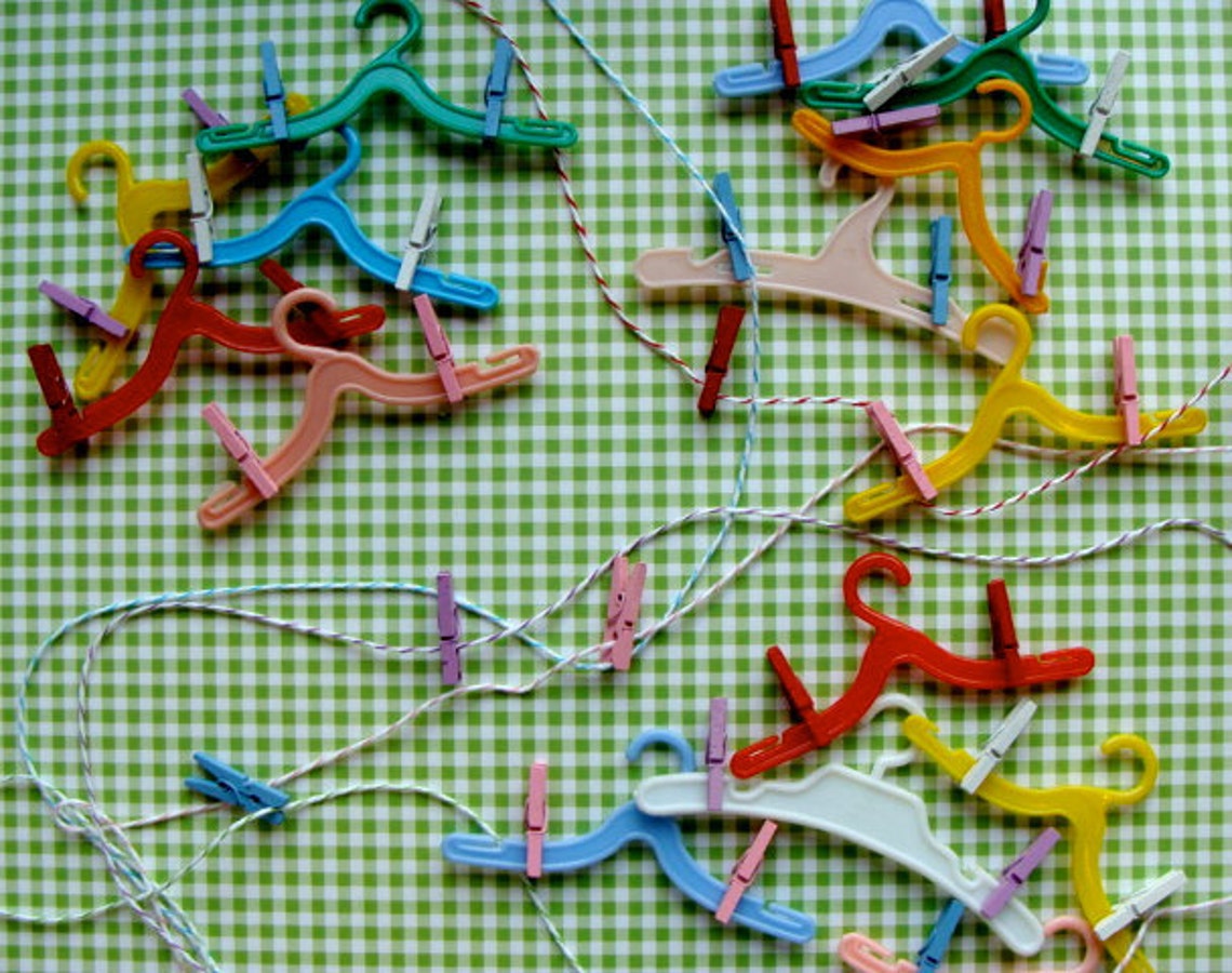 Adorable Vintage Blythe Doll Hangers and Clothes pins 15pc Lot Etsy