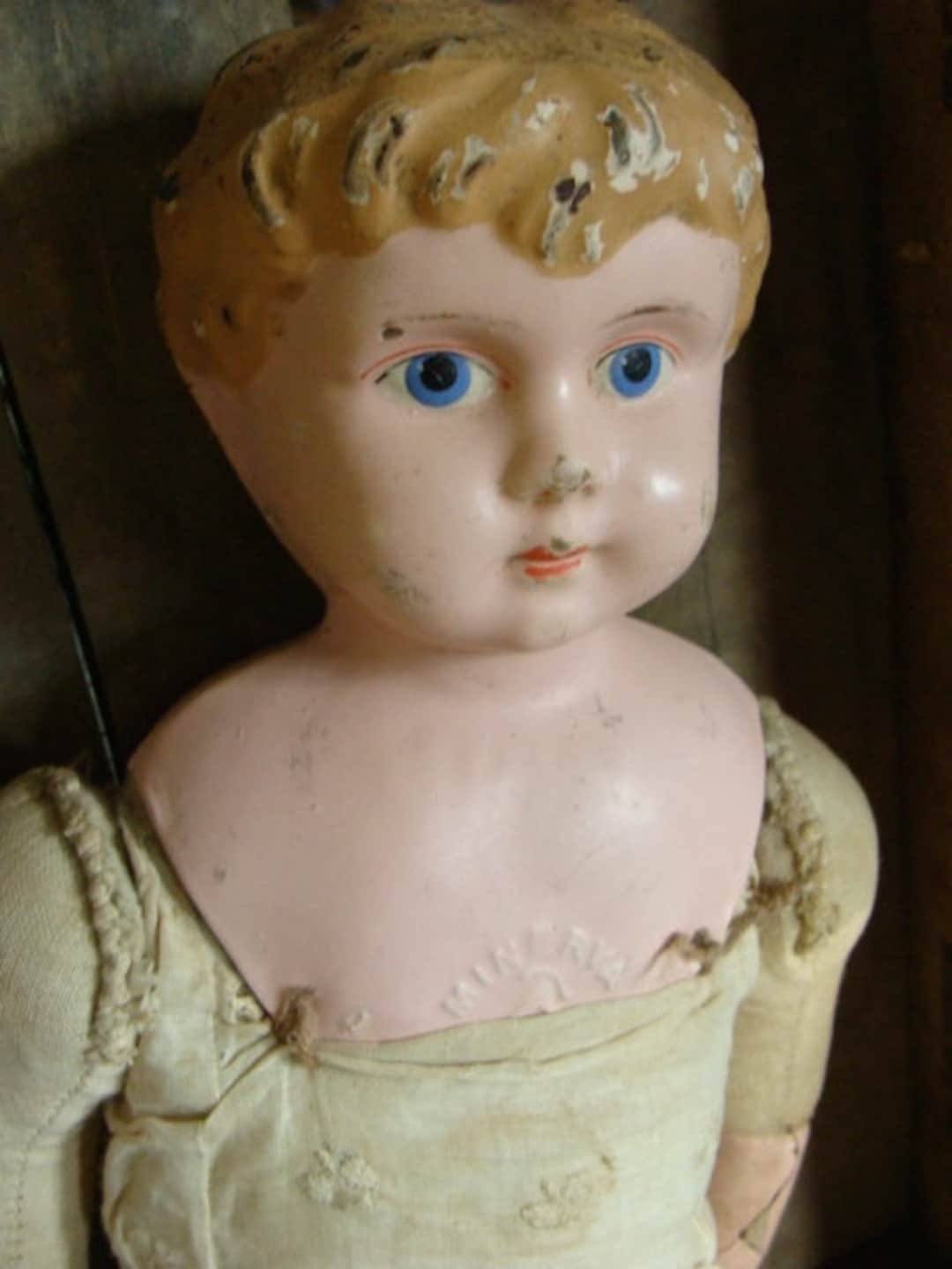 【antique doll】lithograph vintage Vintage Reproduction JDK 221 Googly 13